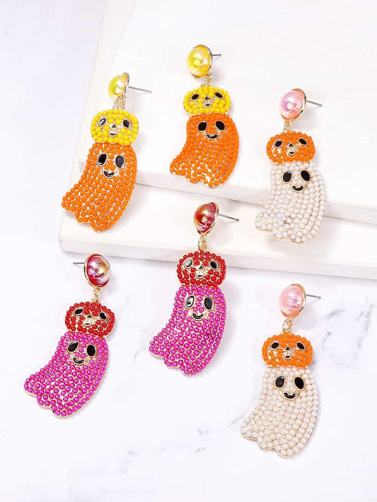 Halloween Ghost Shape Dangle Earrings NicholesGifts