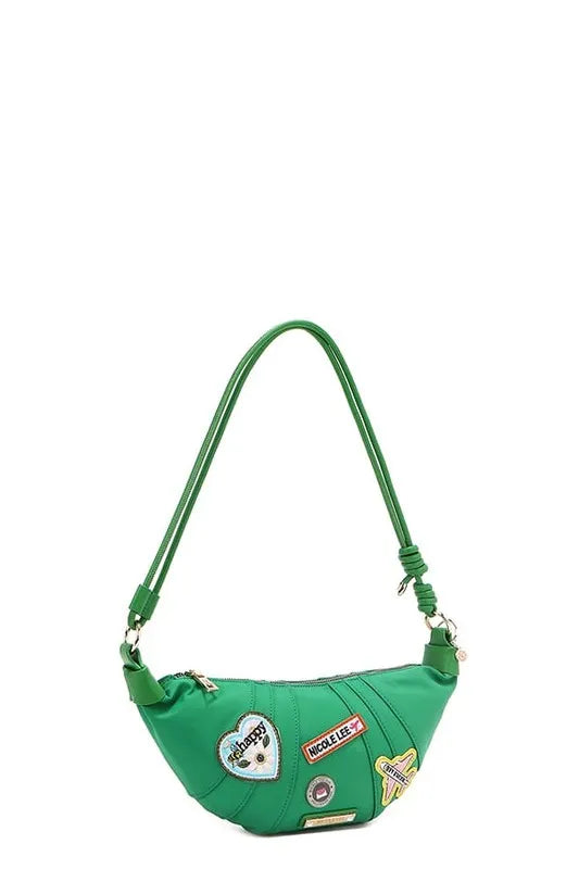 Nicole Lee USA Color Patch Croissant Bag Trendsi