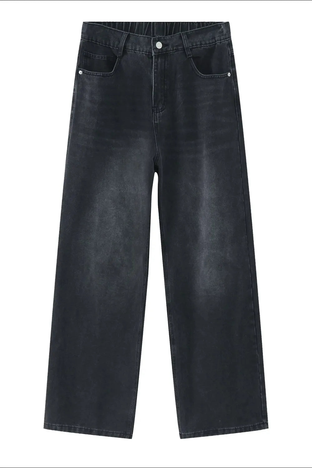 Wide Leg Jeans with Pockets Trendsi