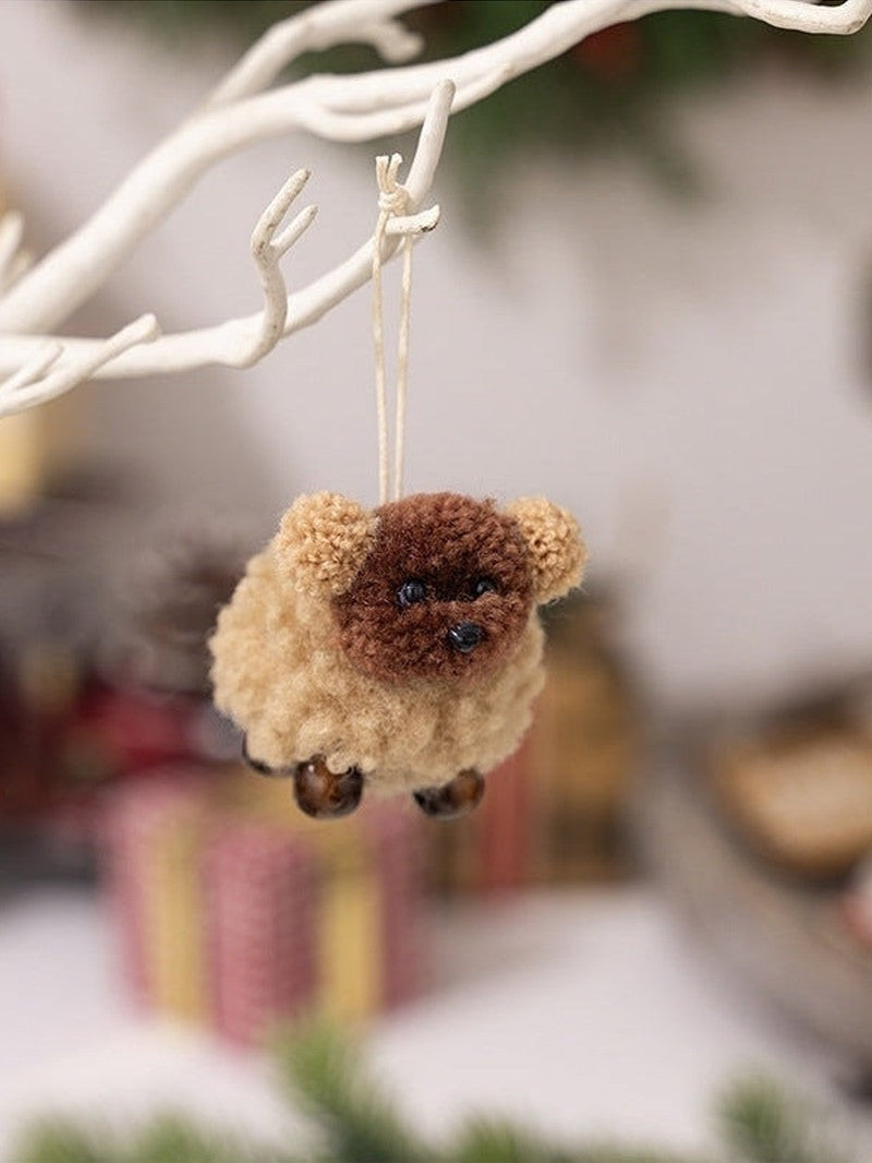 2-Piece Fuzzy Puppy Hanging Widget