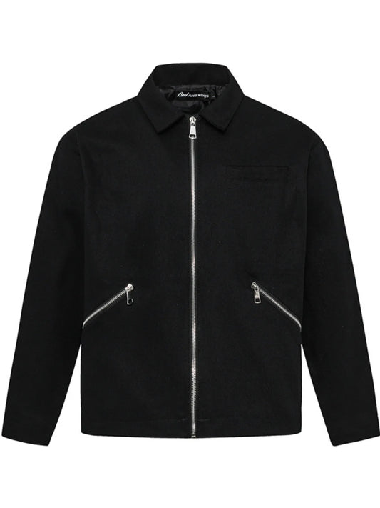 Men's Zip Up Long Sleeve Jacket Trendsi
