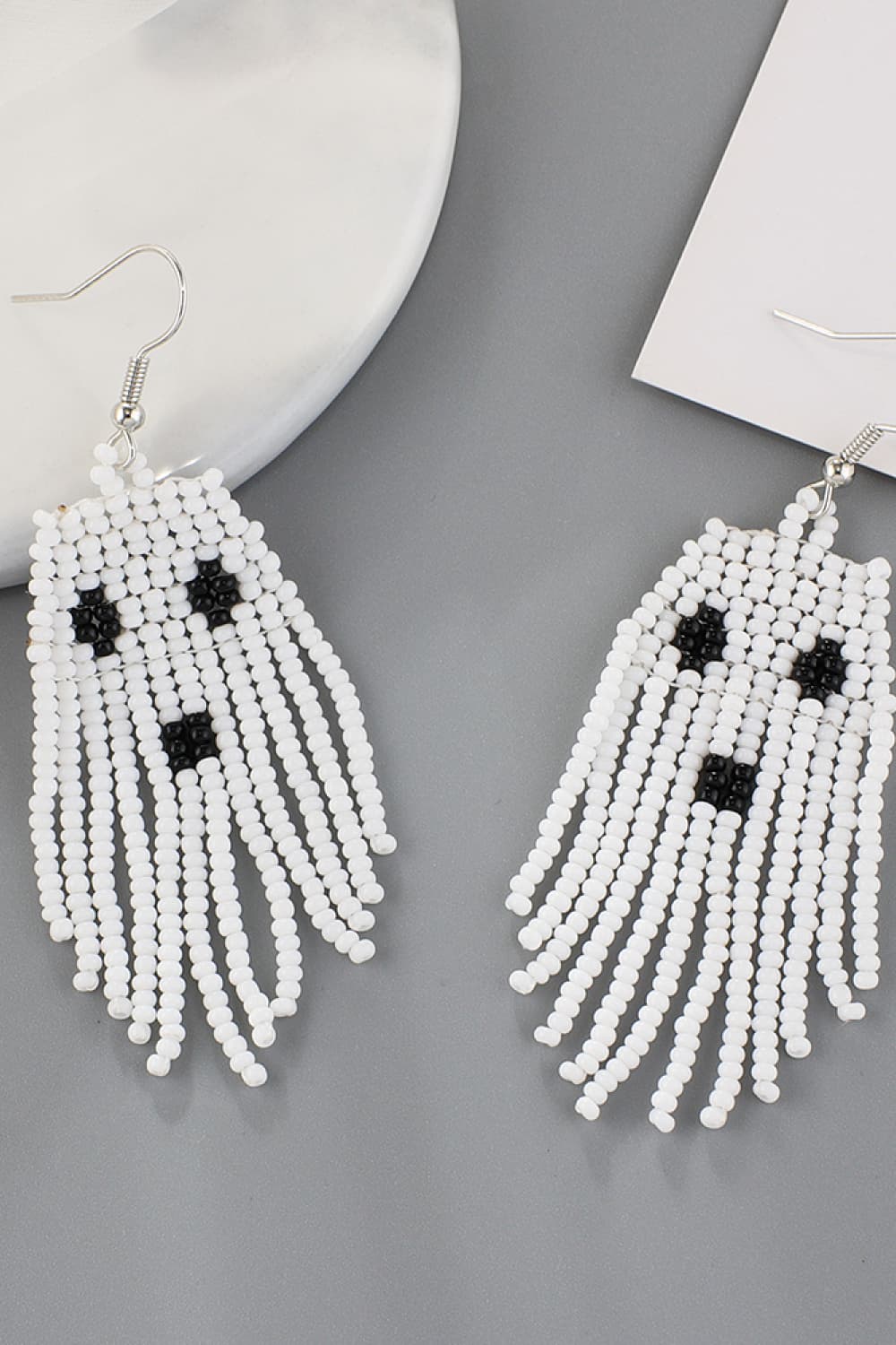 Women Beaded Dangle Halloween Earrings NicholesGifts