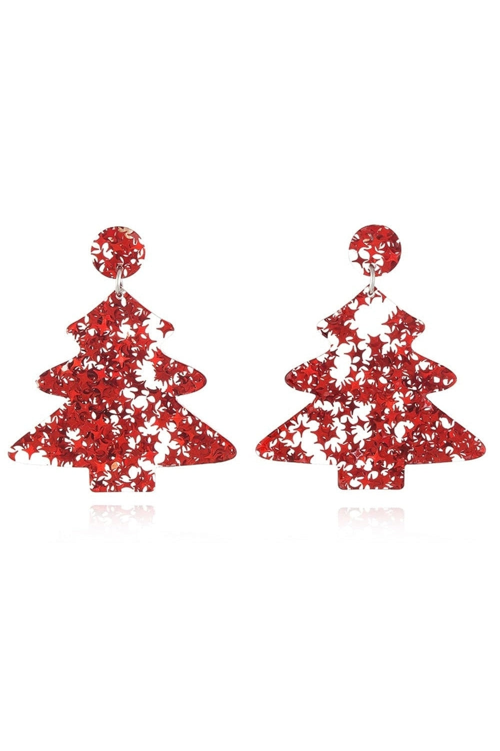 Women Christmas Tree Acrylic Earrings NicholesGifts