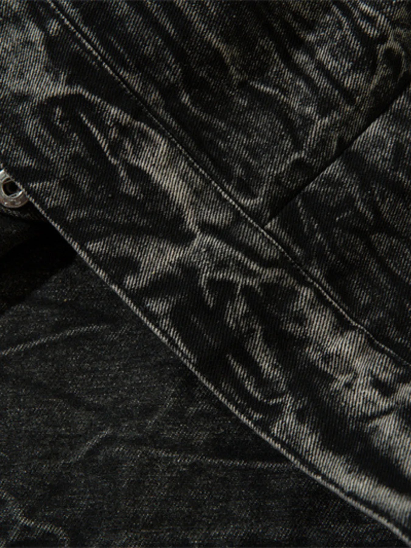 Men's Washed Button Up Denim Jacket Trendsi