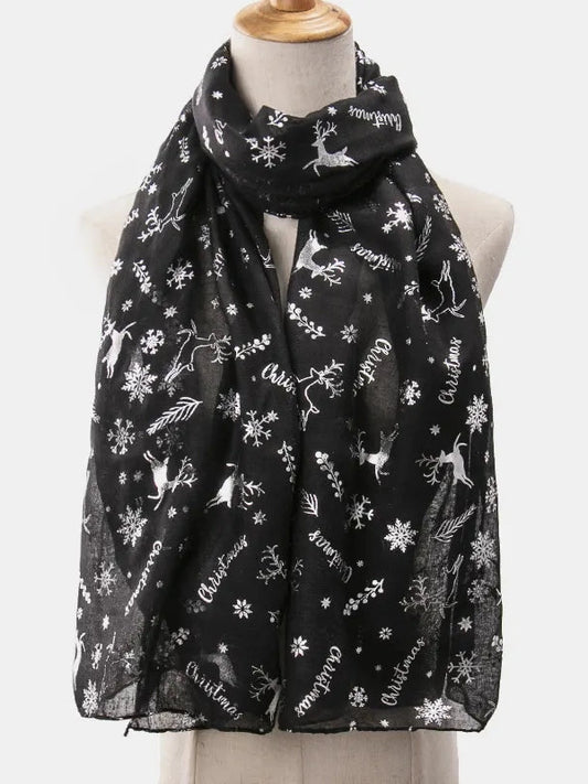 Christmas Element Polyester Scarf NicholesGifts