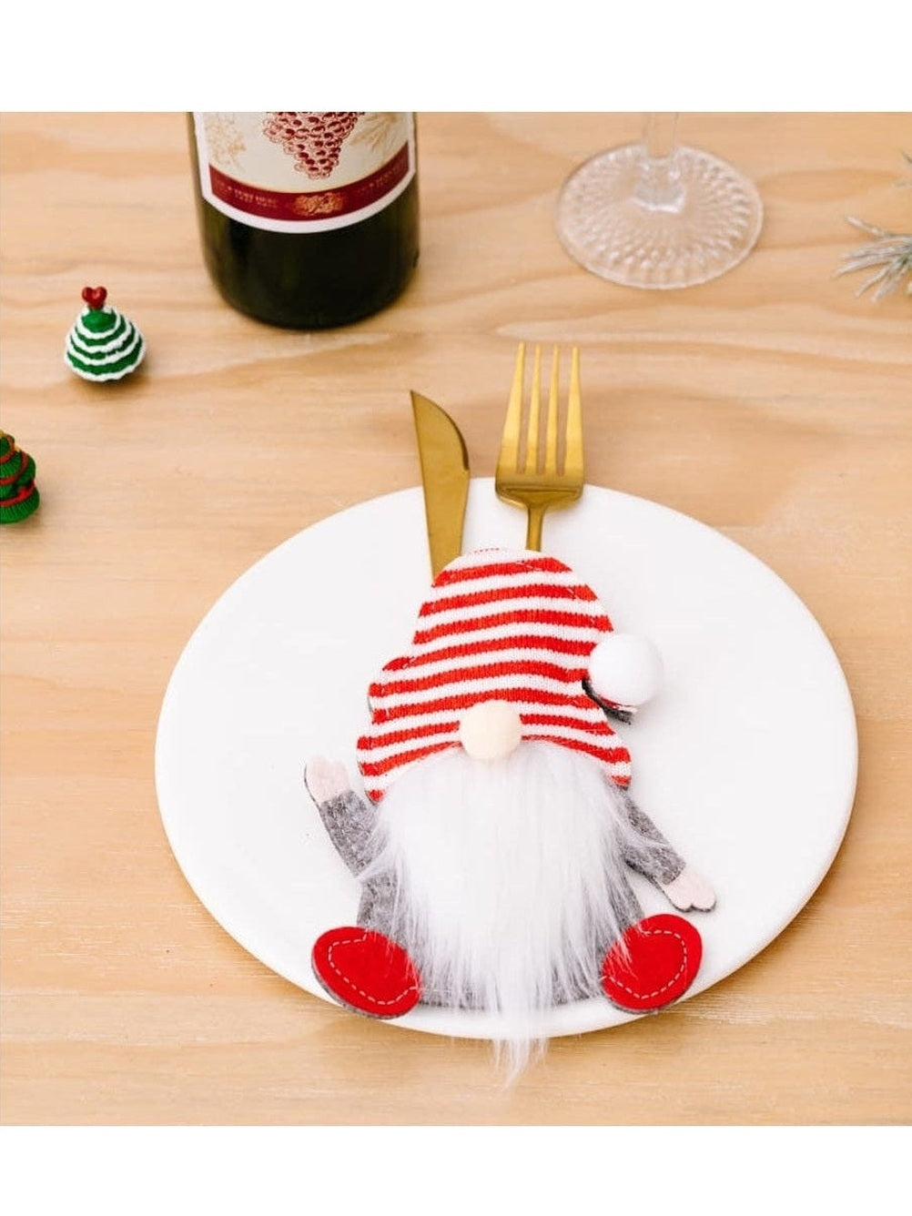 3-Piece Faceless Gnome Cutlery Holders