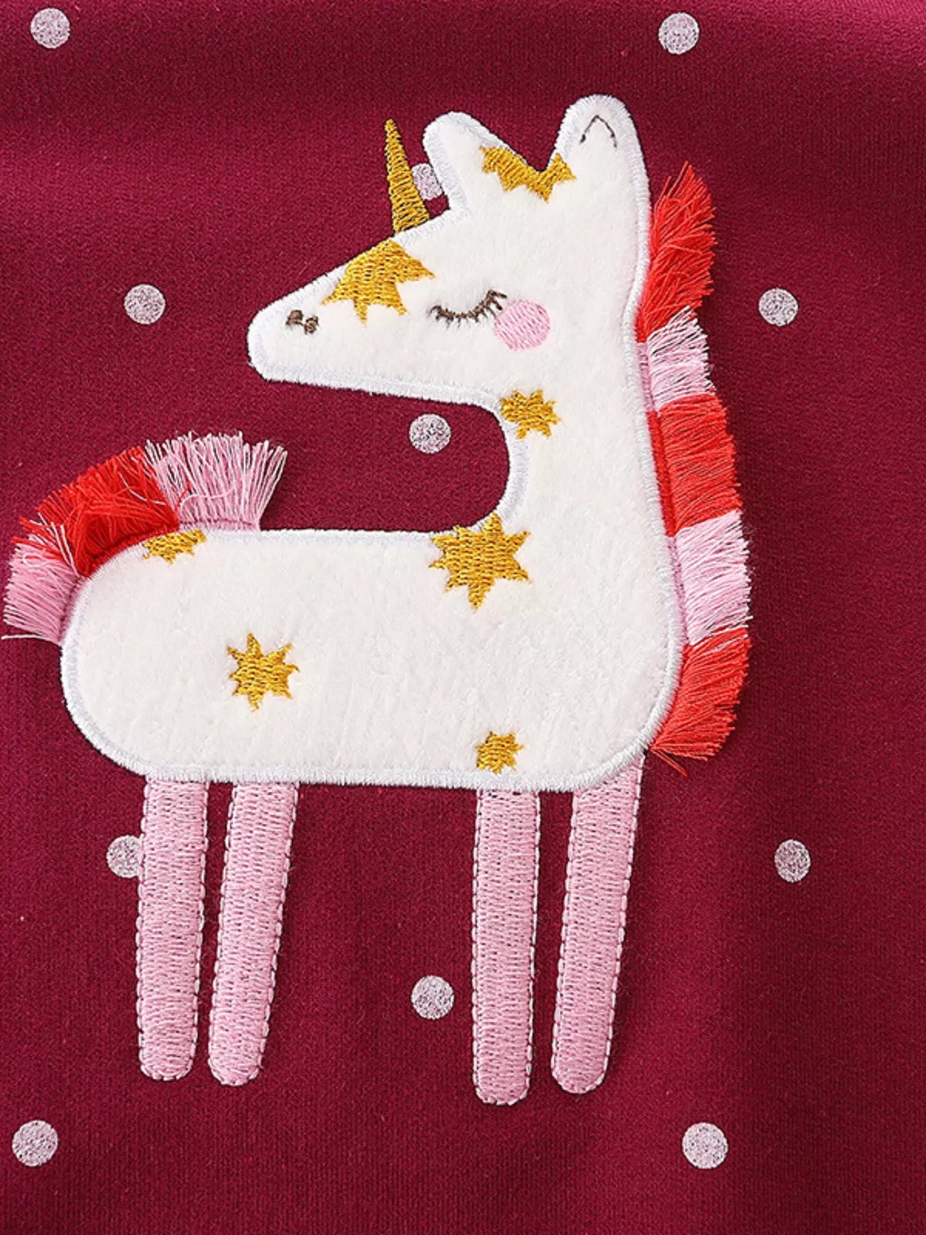 Children's Unicorn Round Neck Sweatshirt Trendsi