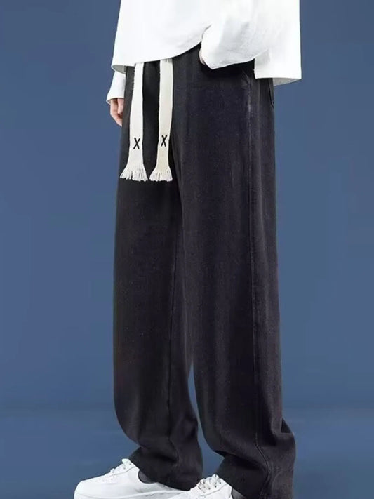 Men's Full Size Wide Leg Jeans Plus Size Trendsi