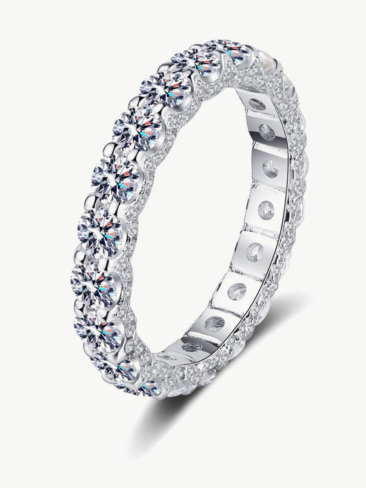 NicholesGifts Women Charmed Moissanite Ring