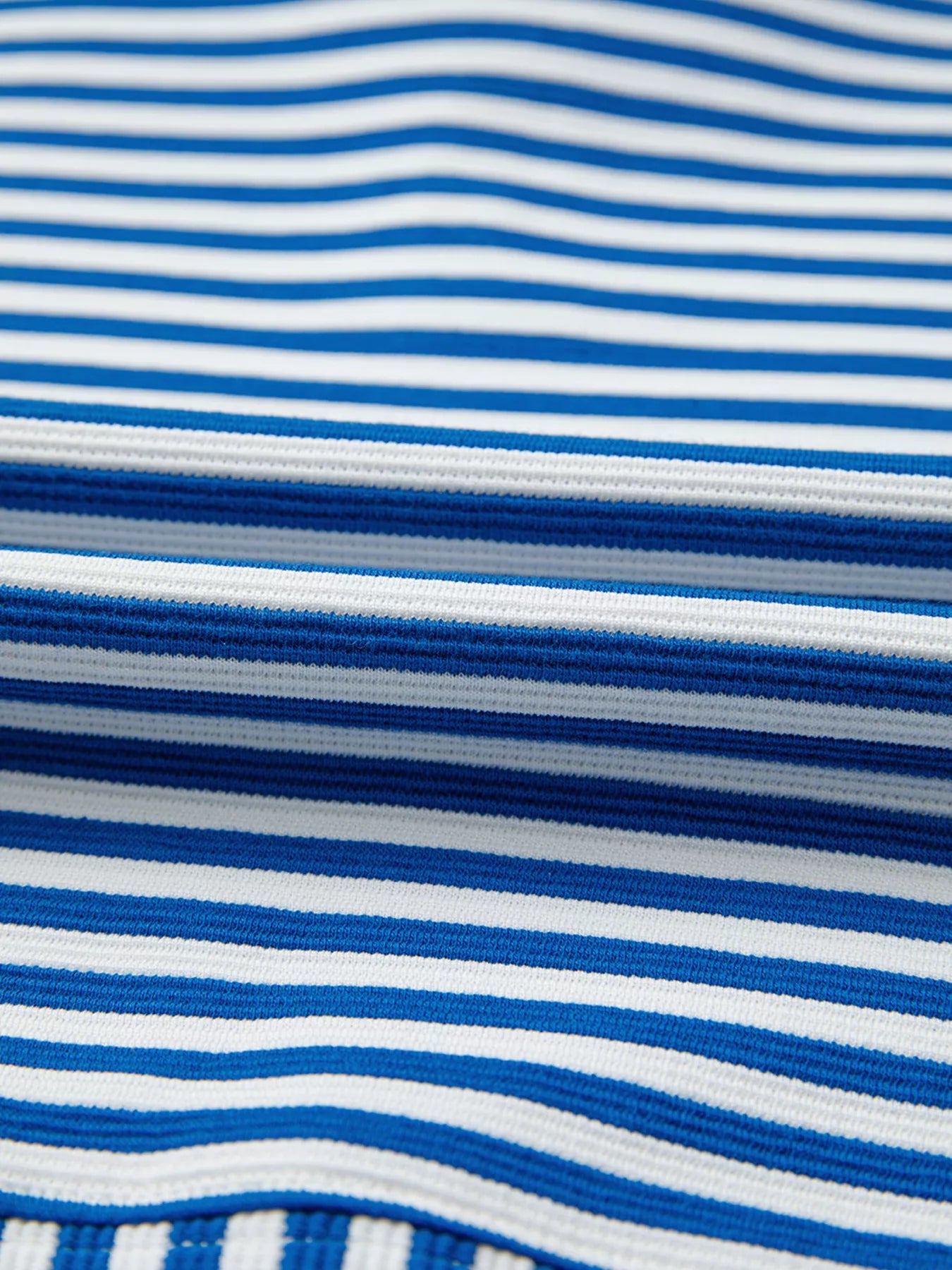 Stripe Quarter Zip Collar Long Sleeve Top Trendsi
