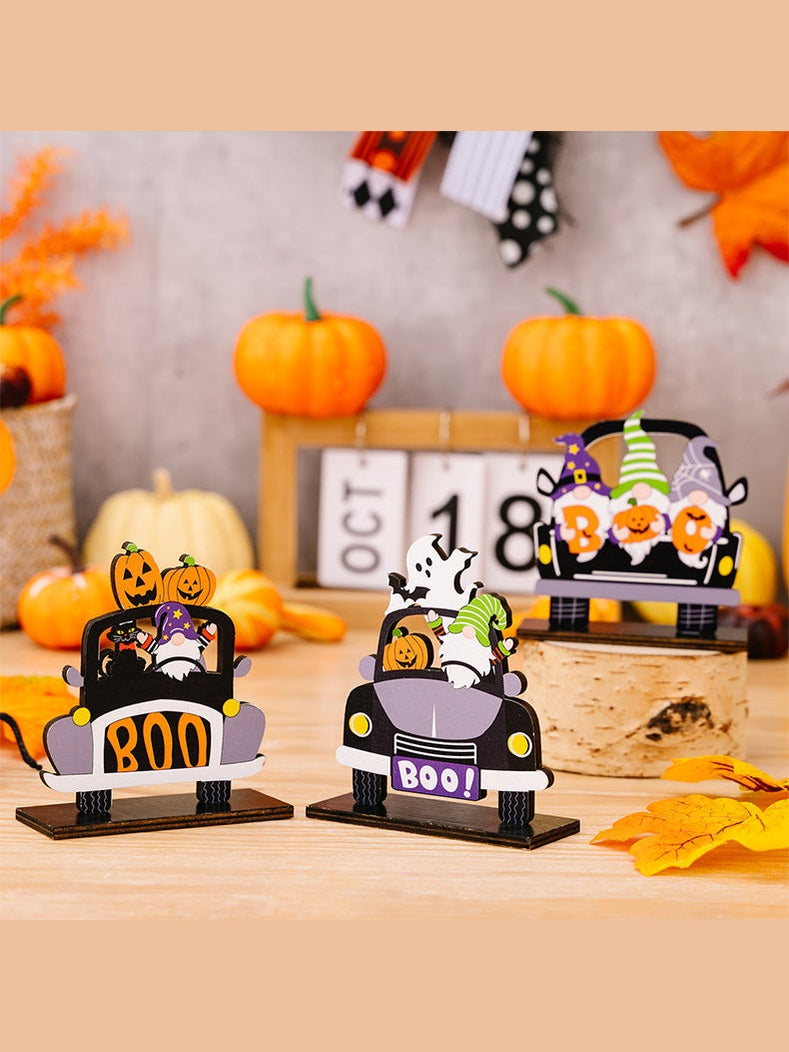 3-Piece Halloween Element Car-Shape Ornaments NicholesGifts