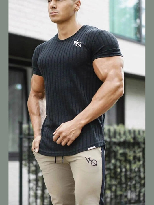 Men's Round Neck Short Sleeve T-Shirt Trendsi