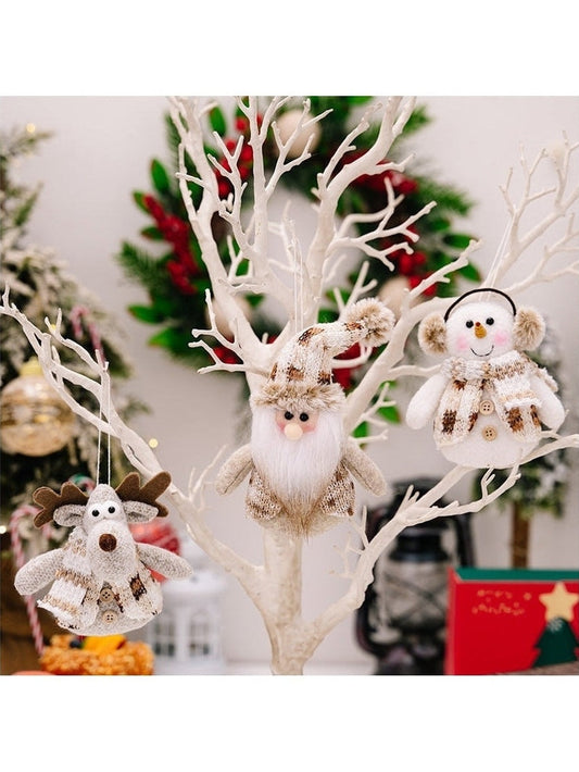 Santa Snowman Reindeer Hanging Ornament