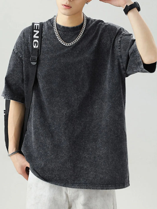 Men's Round Neck Half Sleeve T-Shirt Trendsi