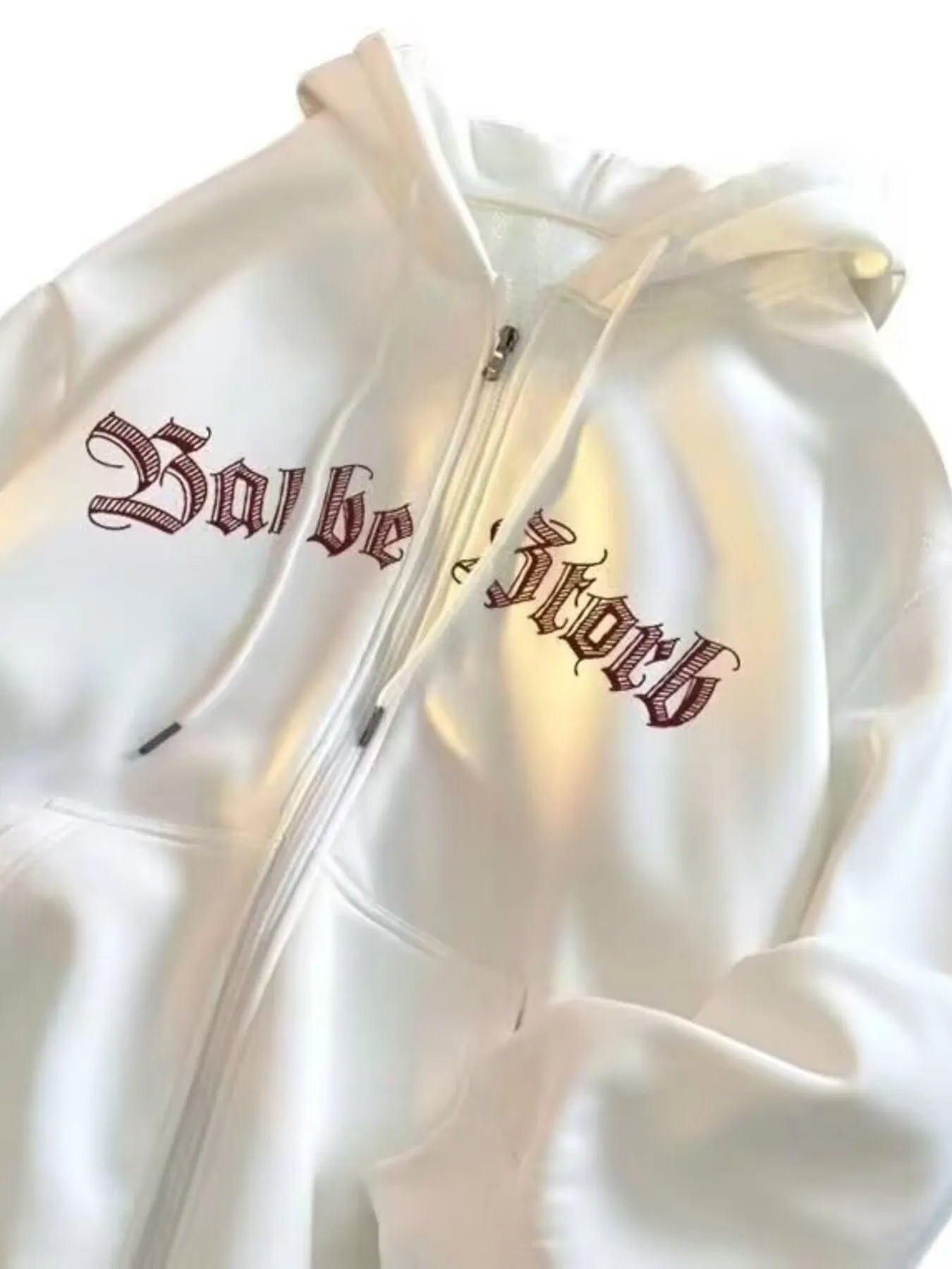 Men's Plus Size Letter Zip Up Drawstring Hoodie NicholesGifts