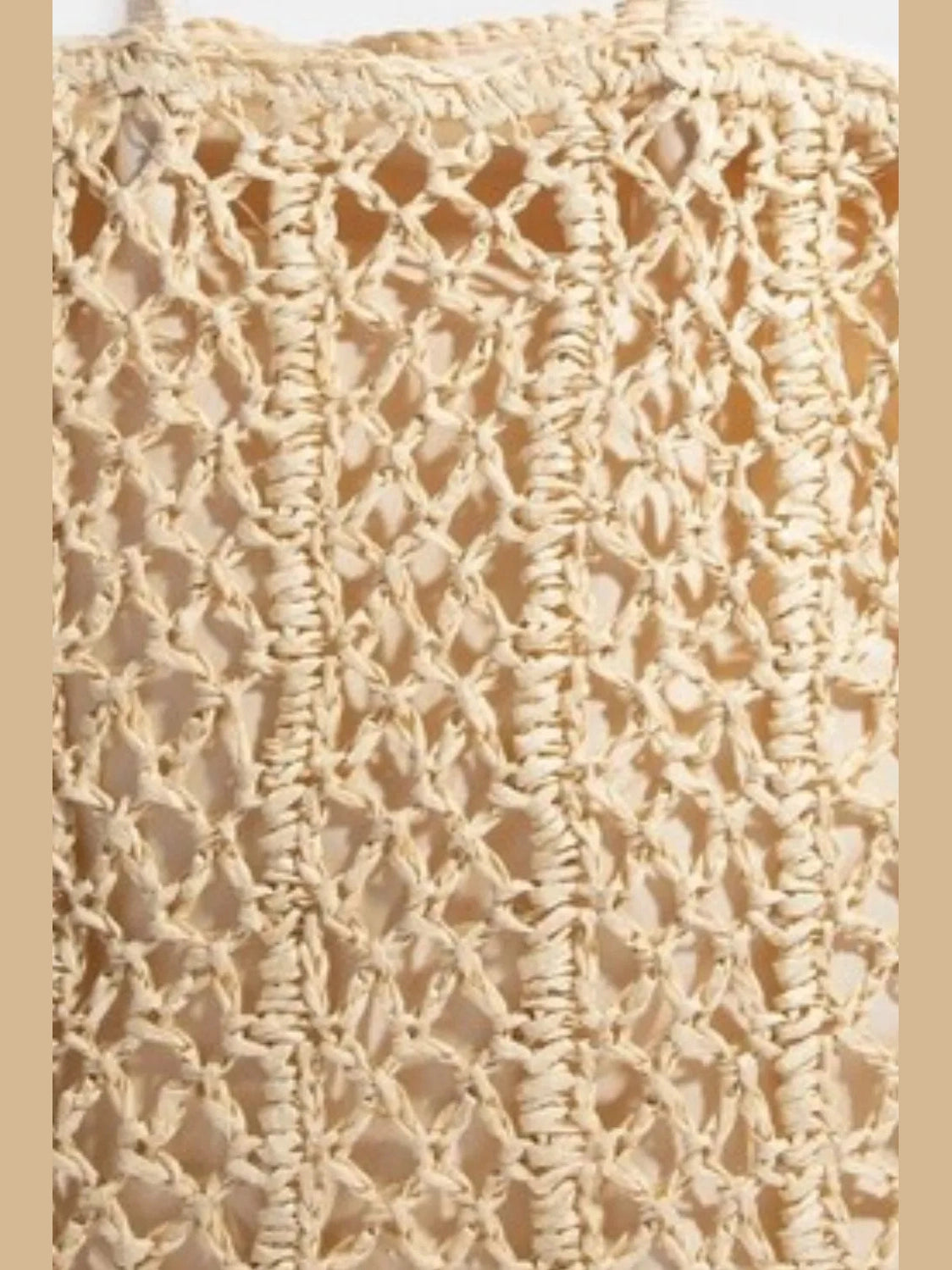 Fame Intricate Braided Tote Bag