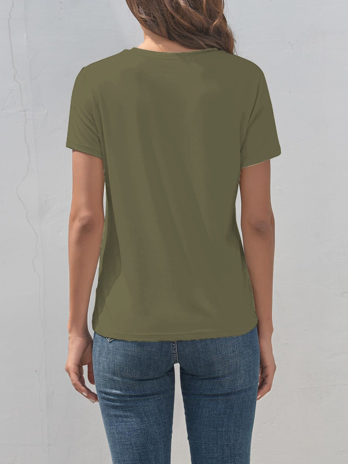 Women Giraffe Graphic Round Neck Short Sleeve T-Shirt