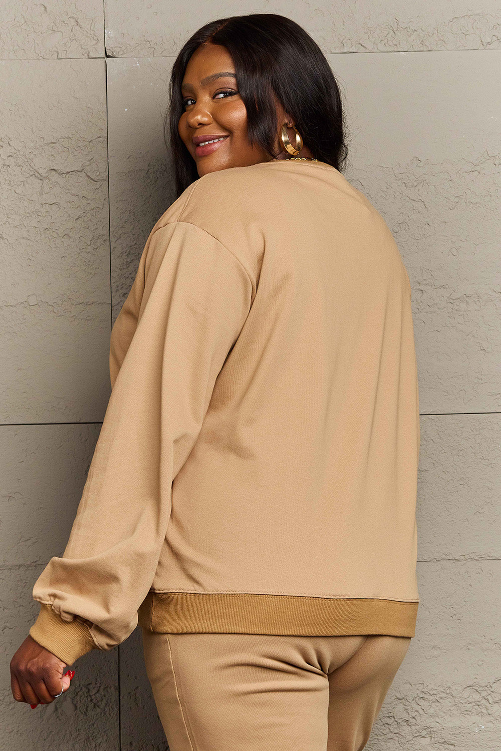 Women Simply Love Full Size Happy Halloween Trick or Treat Graphic Sweatshirt NicholesGifts