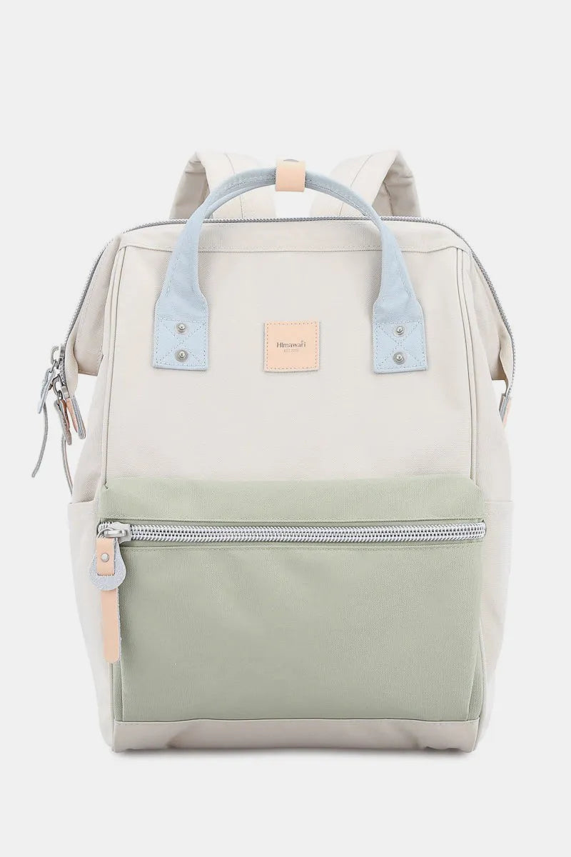 Himawari Water Resistant Canvas Backpack Bag with Side Pockets Trendsi