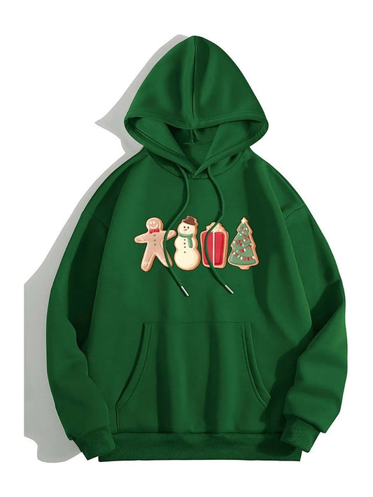 Graphic Drawstring Hoodie with Pocket NicholesGifts