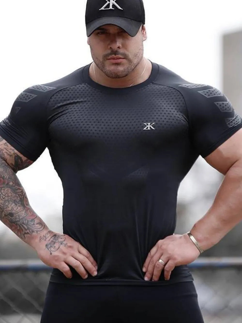 Men's Plus Size Round Neck Short Sleeve T-Shirt