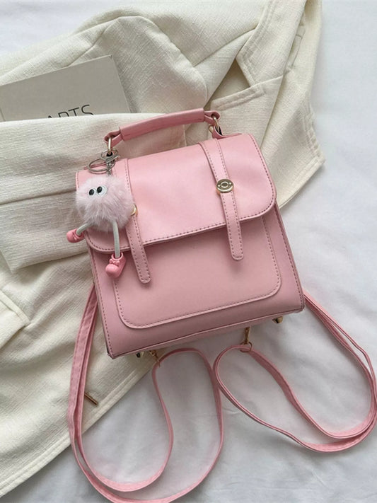 PU Leather Flap Backpack Bag nicholesgifts