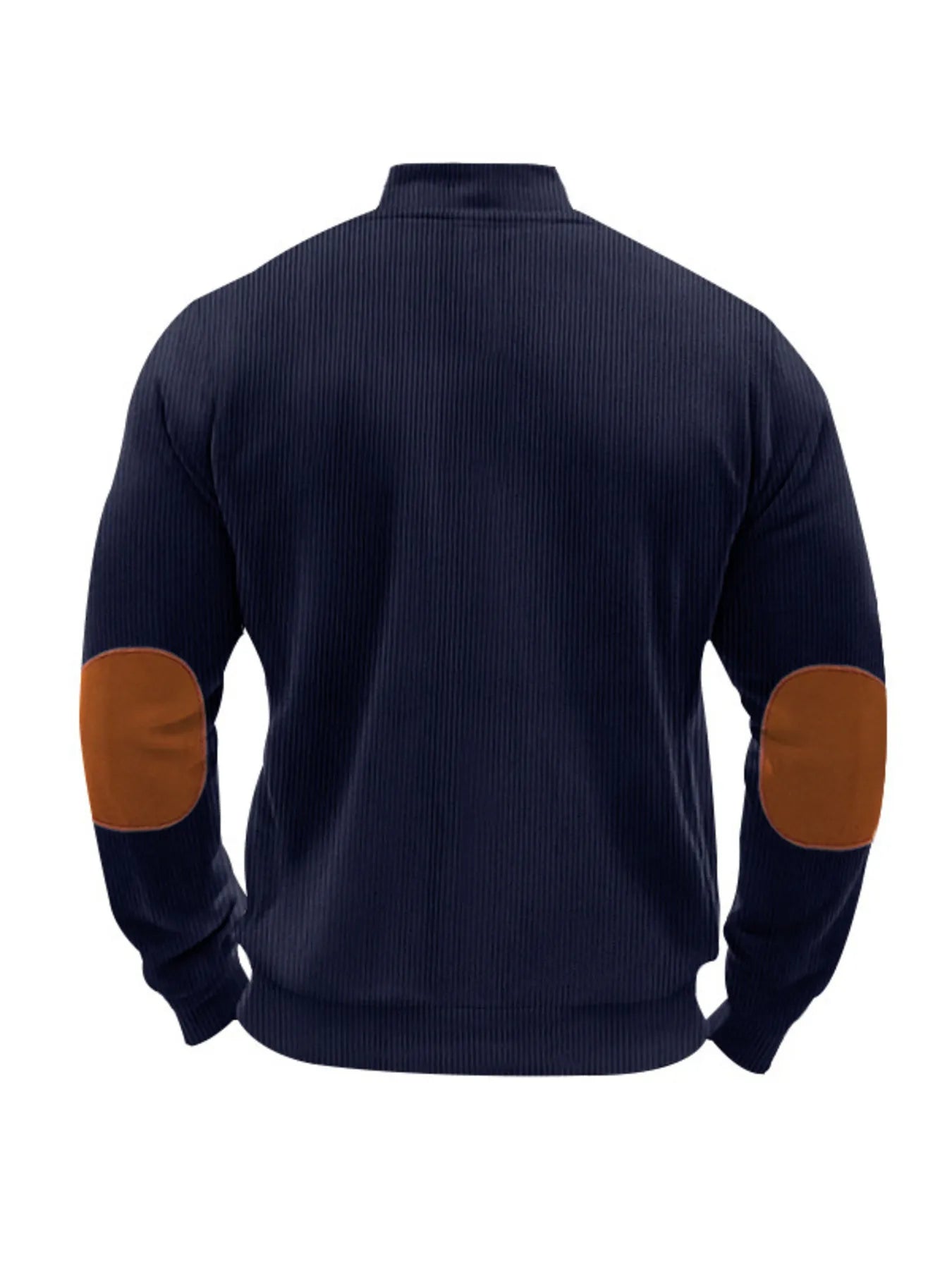 Men's Full Size Zip Up Long Sleeve Jacket Plus Size Trendsi