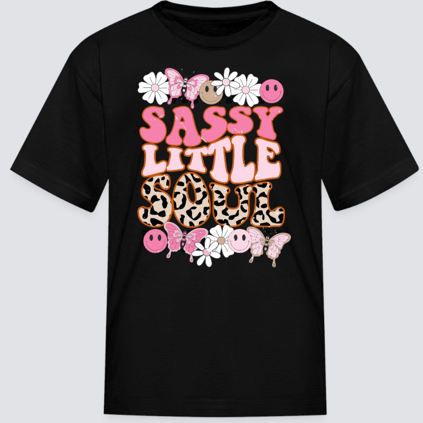 Girls Sassy Little Soul Short Sleeve T-Shirt NicholesGifts