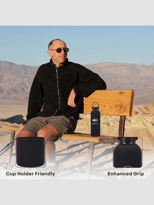 Double Wall Vacuum Insulated Water Bottle - BPA Free, Leak Proof Stainless Steel