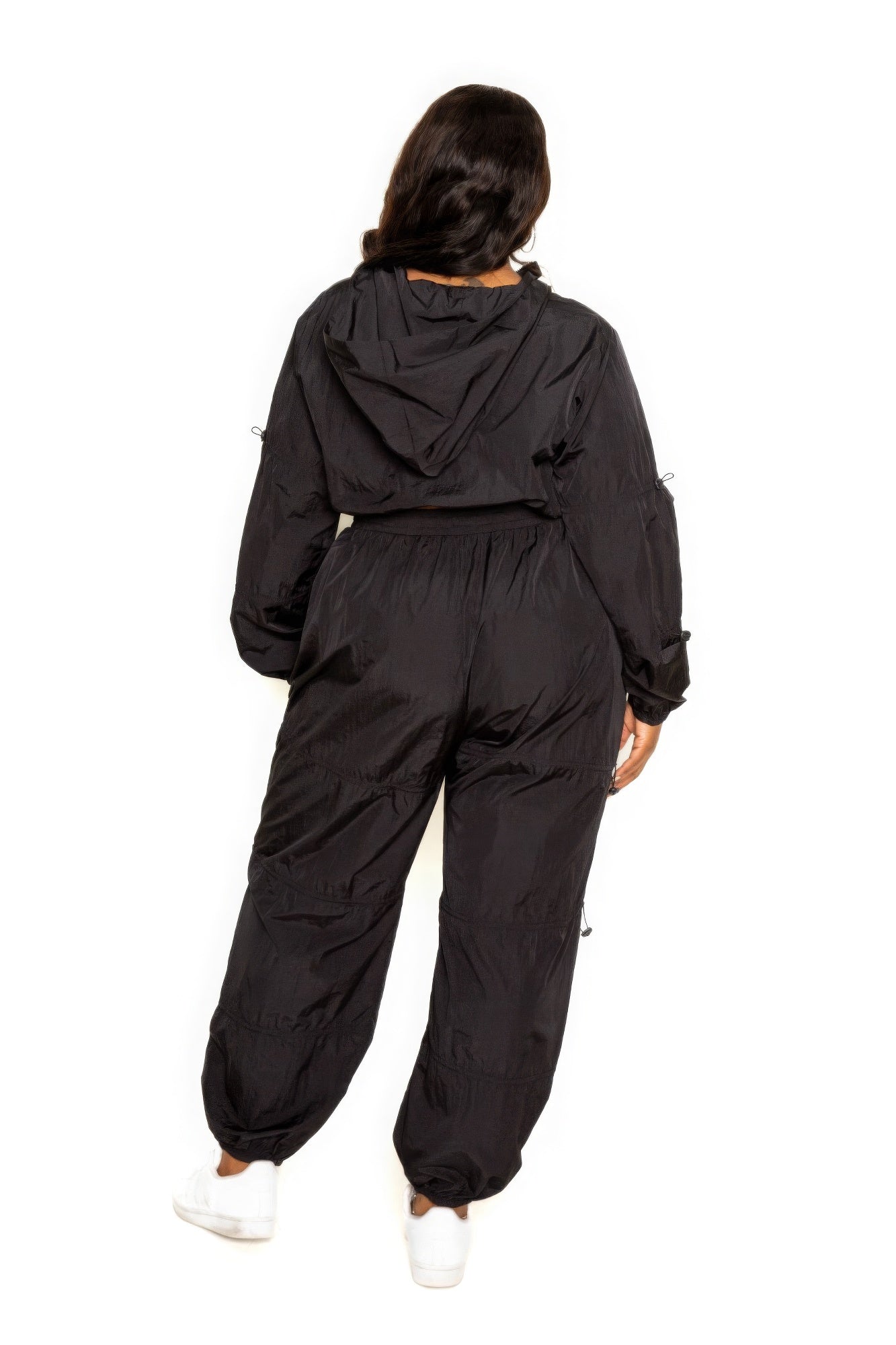 Women Active Zip Up Set With Cord Lock Detail NicholesGifts