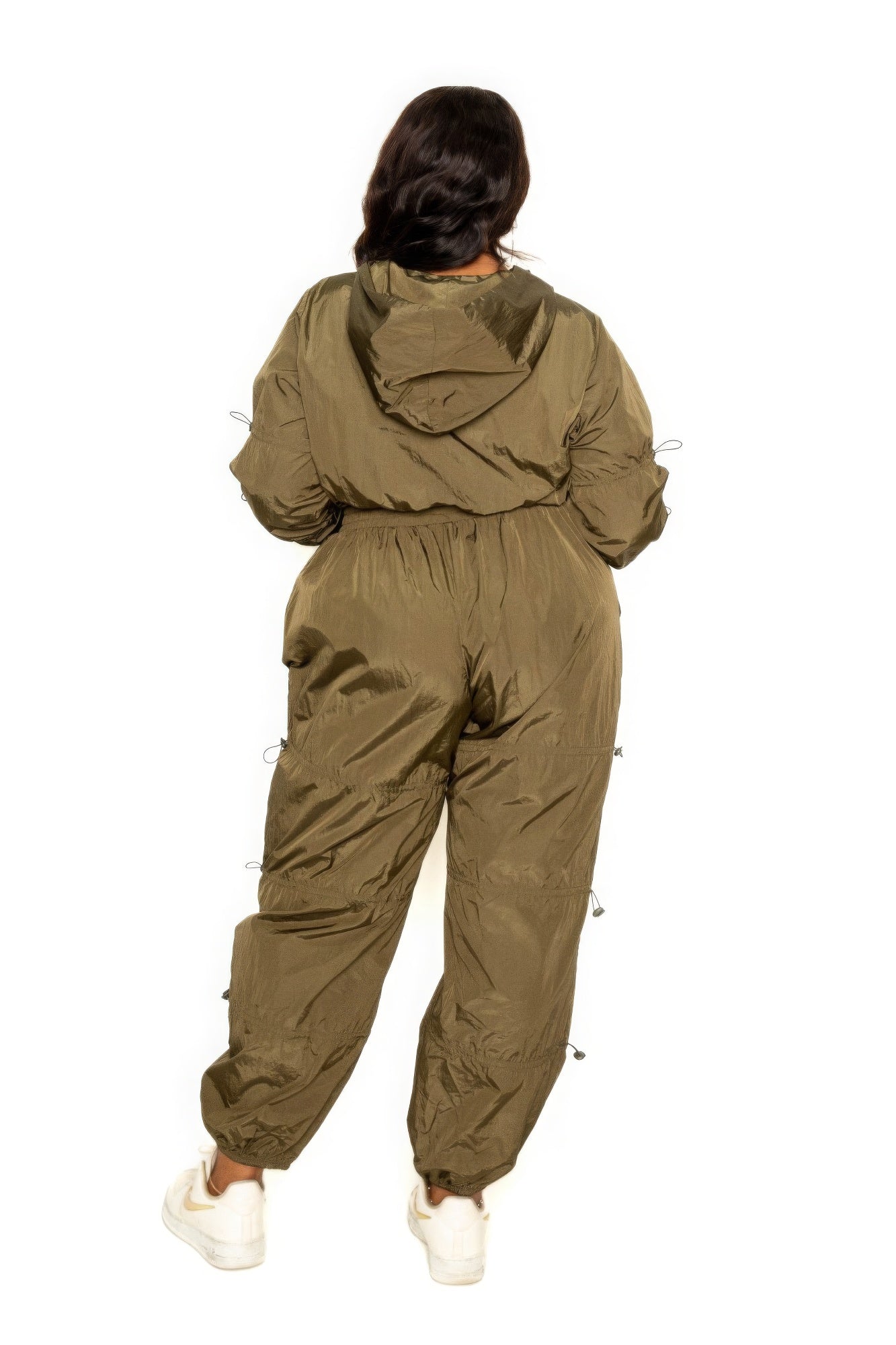 Women Active Zip Up Set With Cord Lock Detail NicholesGifts