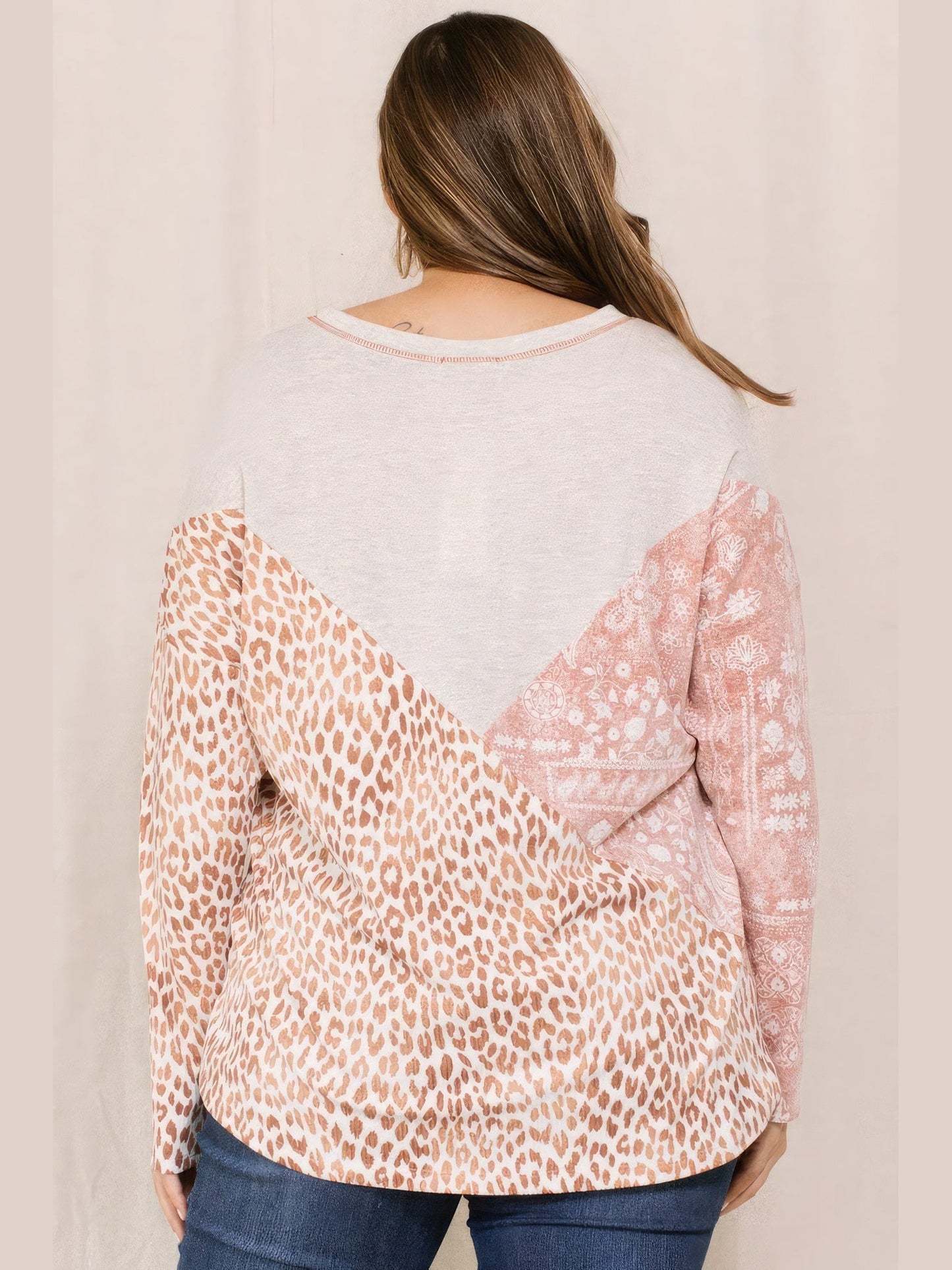 Print Block French Terry Top NicholesGifts