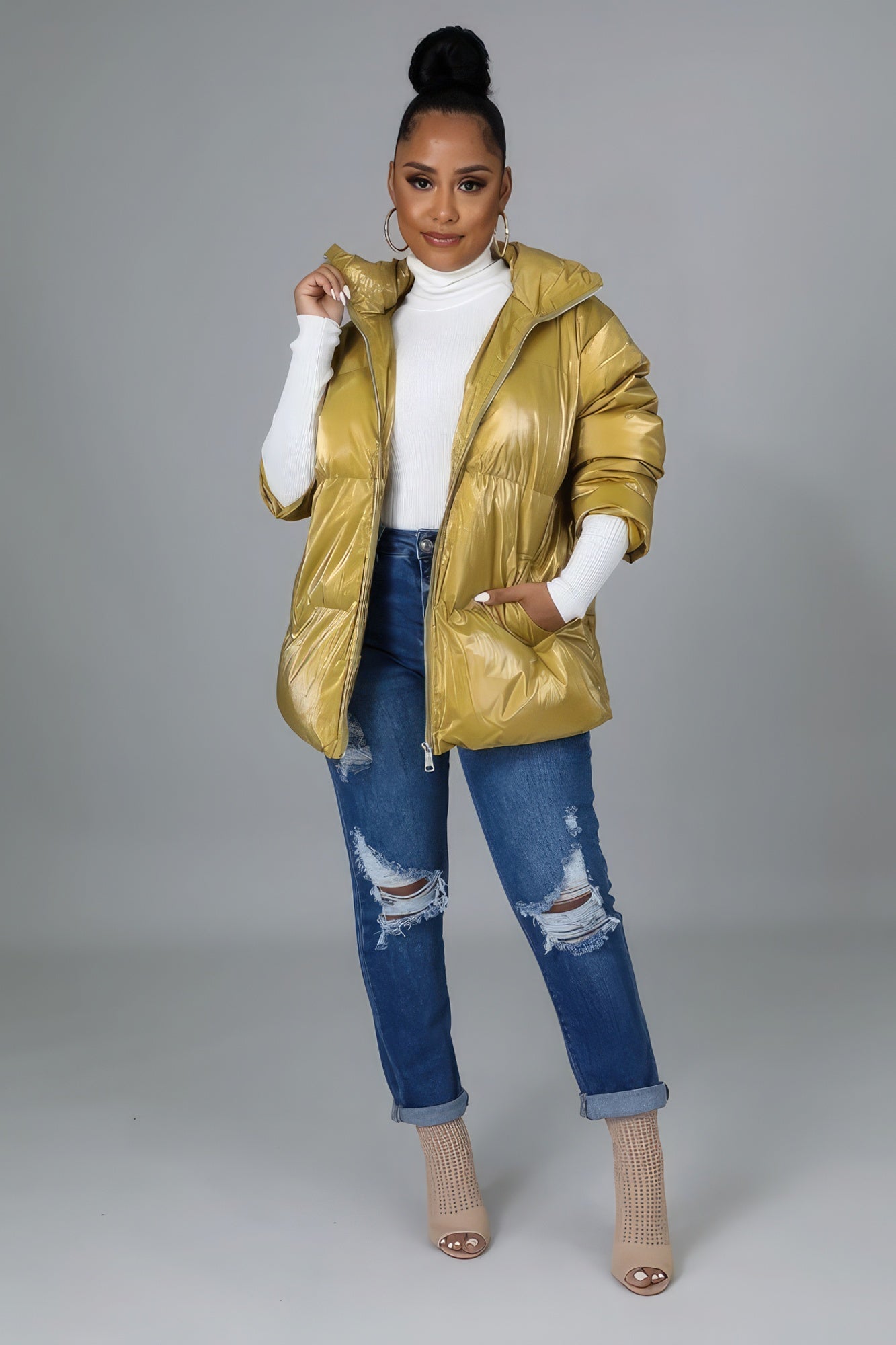 NicholesGifts Women Non-stretch Bomber Jacket NicholesGifts