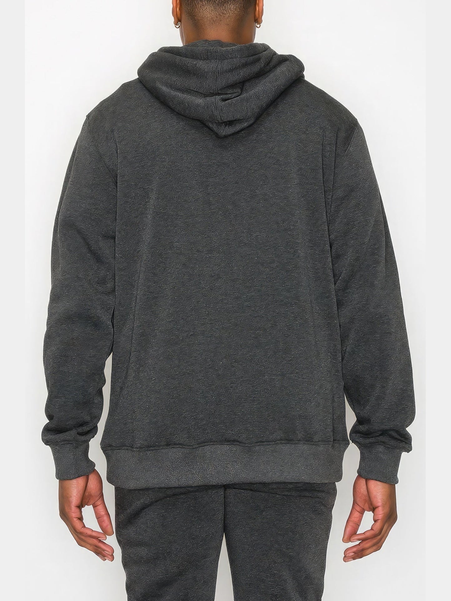 Men Gray Colored Fleece Pullover Hoodie NicholesGifts