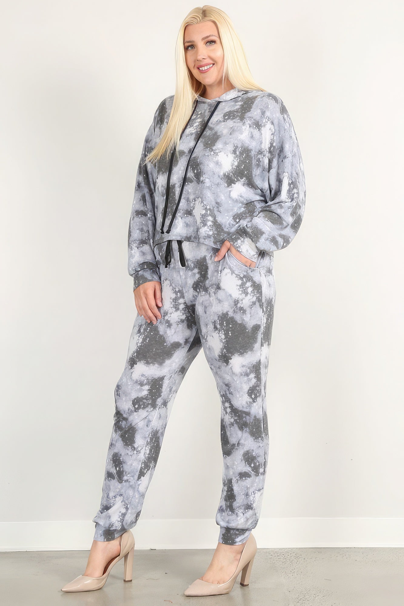 Tie Dye Print Pullover Hoodie And Sweatpants NicholesGifts