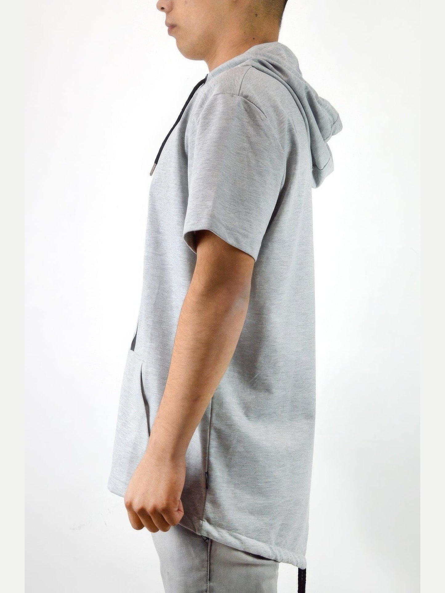 Men's Casual Short Sleeve Zip-up Hoodie Tops NicholesGifts