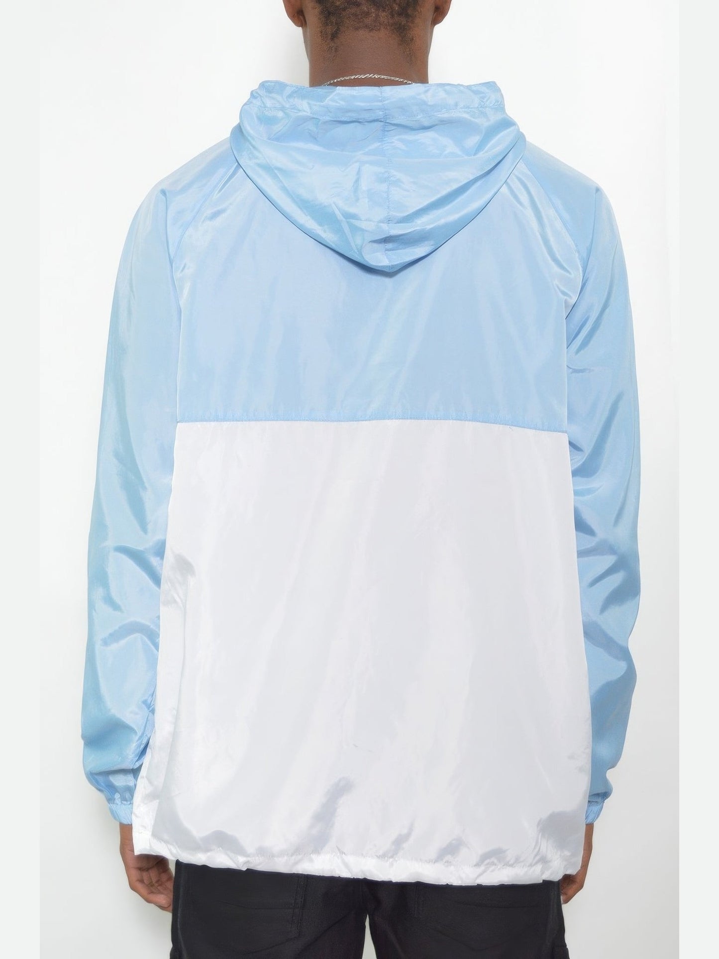 Men Color Block Anorak Jacket Pullover Windbreaker NicholesGifts