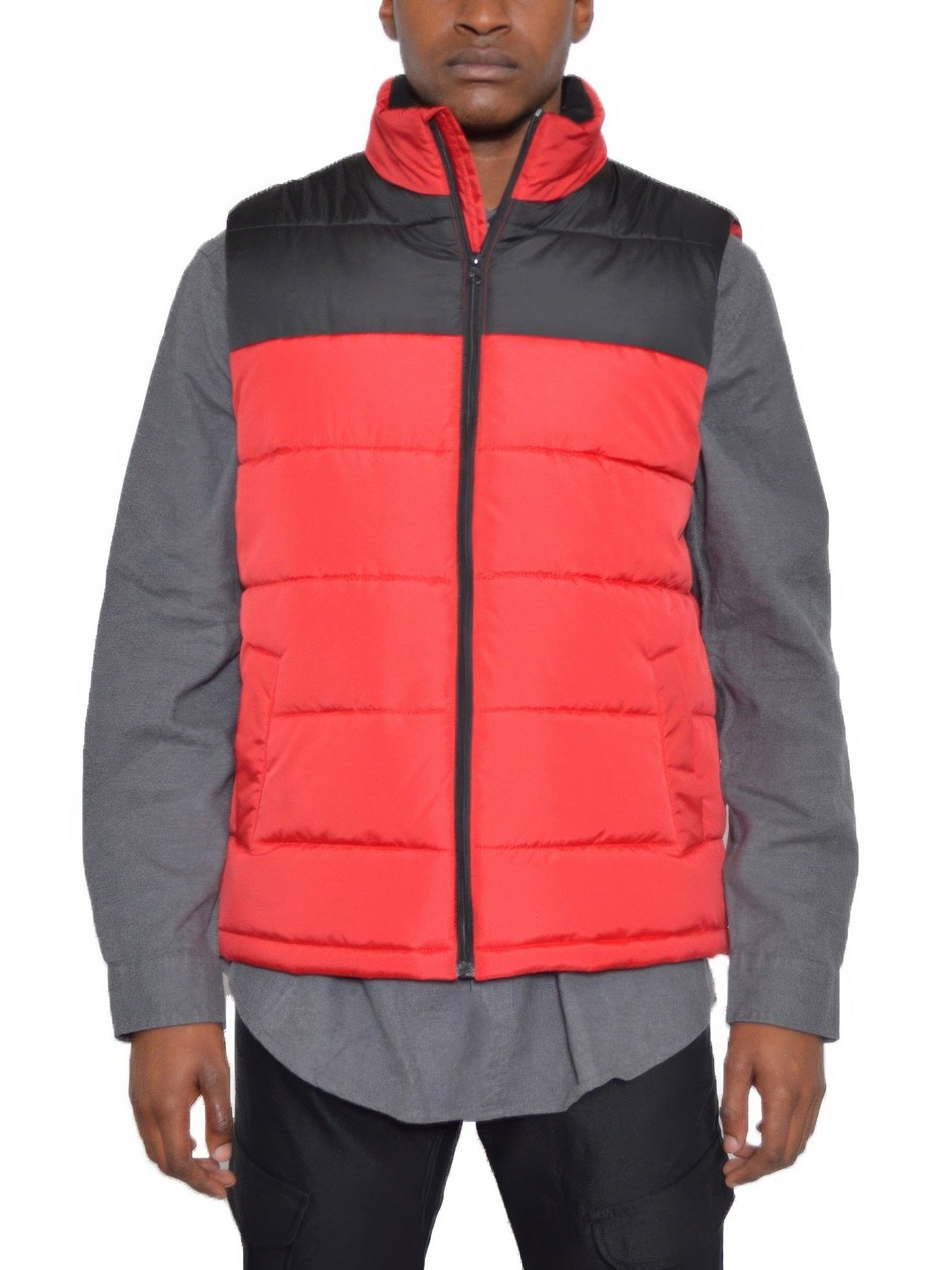 Men Padded Winter Two Tone Vest NicholesGifts