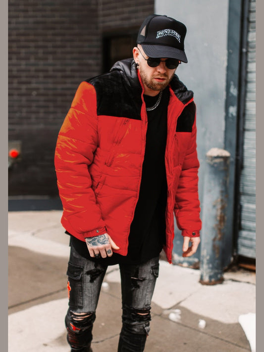 Mens Padded Puffer Jacket NicholesGifts