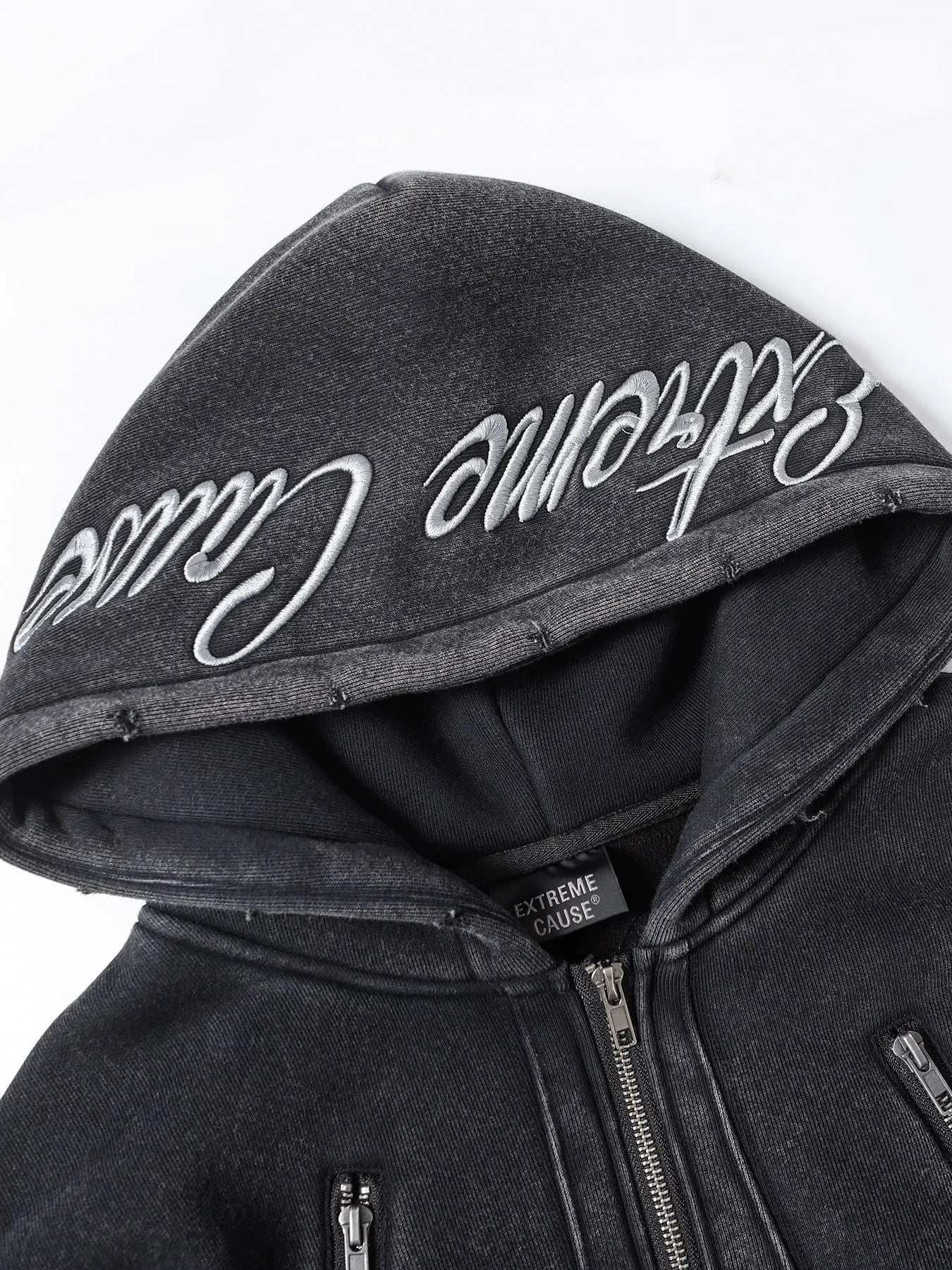 Men's Zip-Up Long Sleeve Hooded Jacket Trendsi