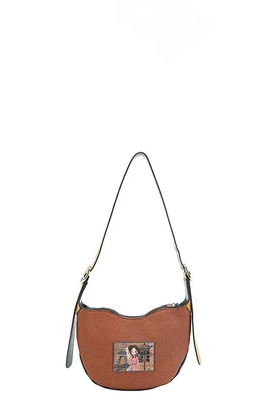 Nicole Lee USA Eco-Leather Saddle Bag Trendsi