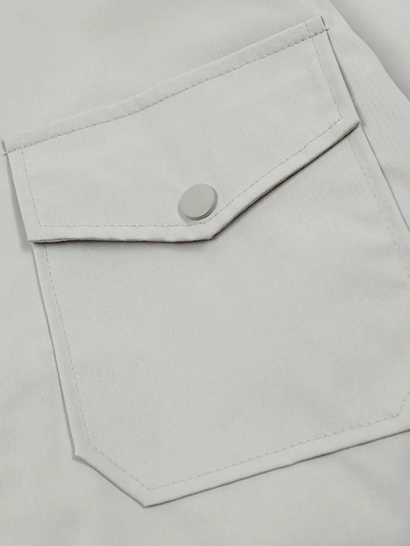 Men's Long Sleeve Jacket with Chest Pockets Trendsi