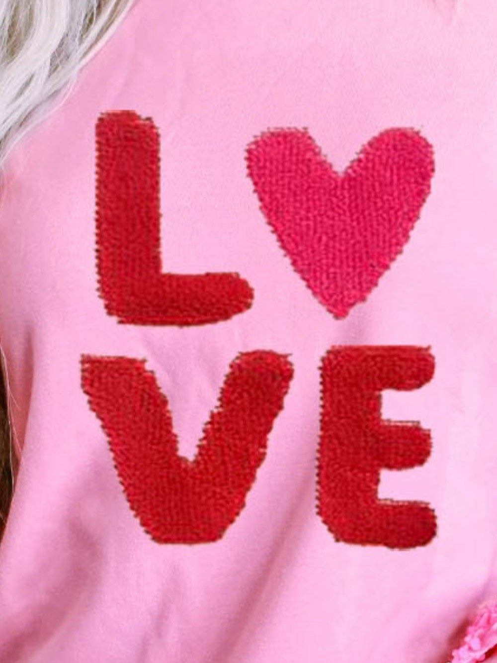 Women LOVE Sequin Dropped Shoulder Sweatshirt nicholesgifts