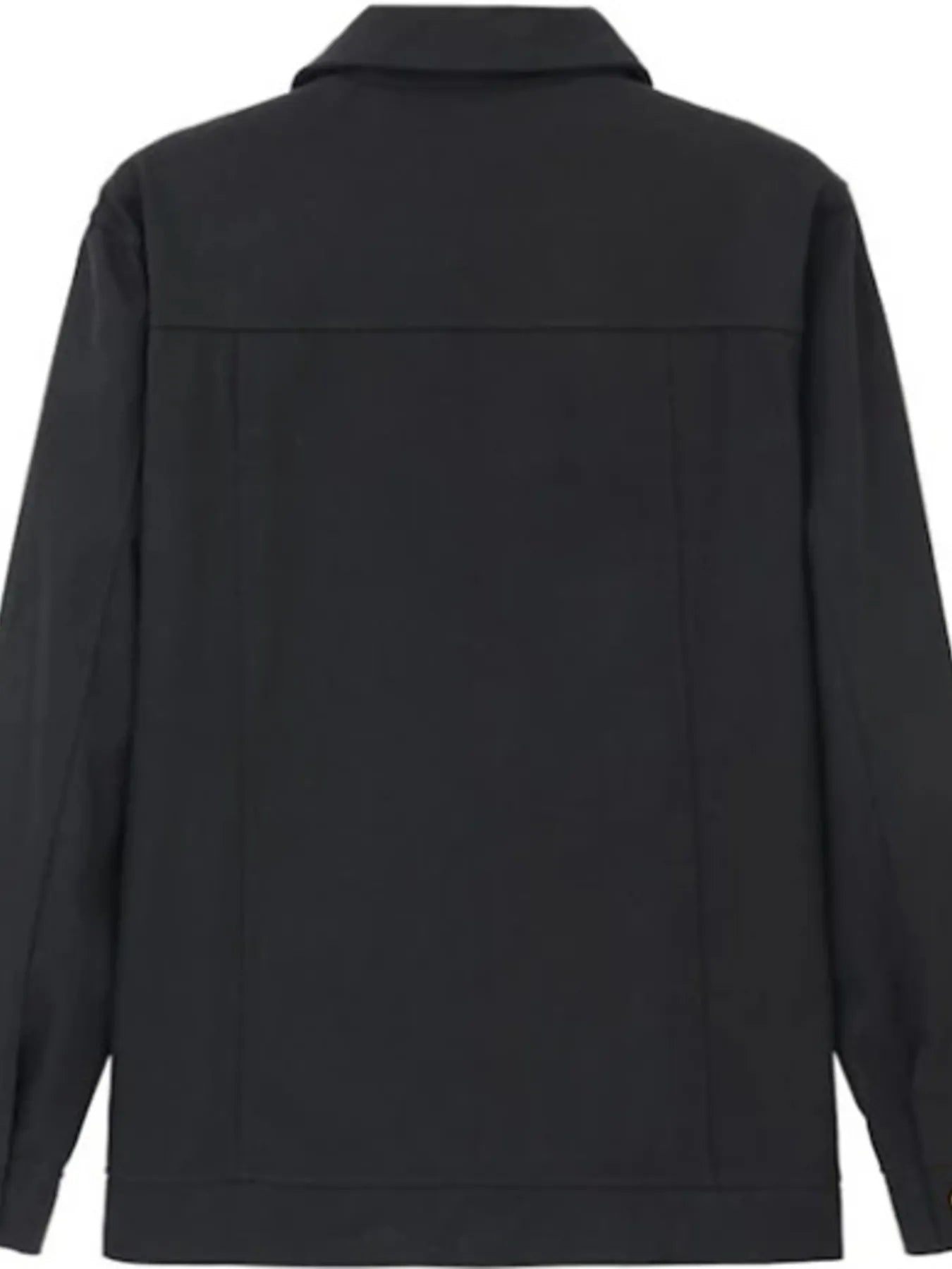 Men's Full Size Button Up Long Sleeve Jacket Plus Size Trendsi
