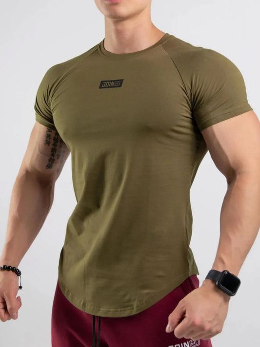 Men's Round Neck Short Sleeve T-Shirt Trendsi