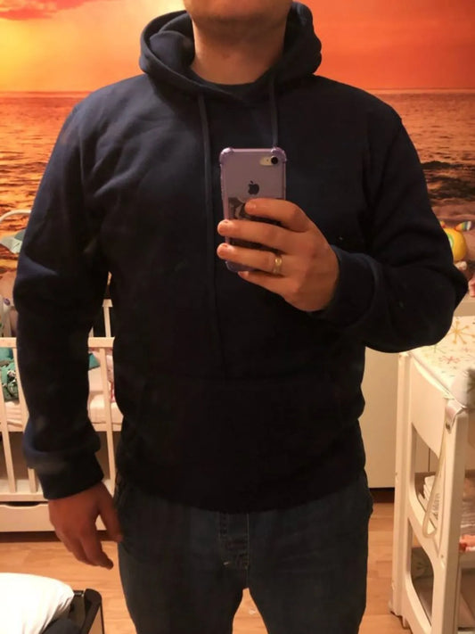 Men's Full Size Drawstring Long Sleeve Hoodie Plus Size NicholesGifts