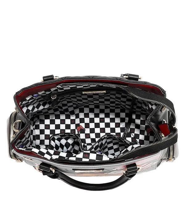 Nicole Lee USA Eco-Leather Handbag with Side Pockets Trendsi