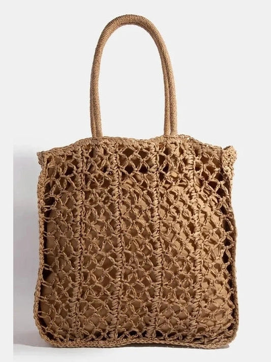 Fame Intricate Braided Tote Bag