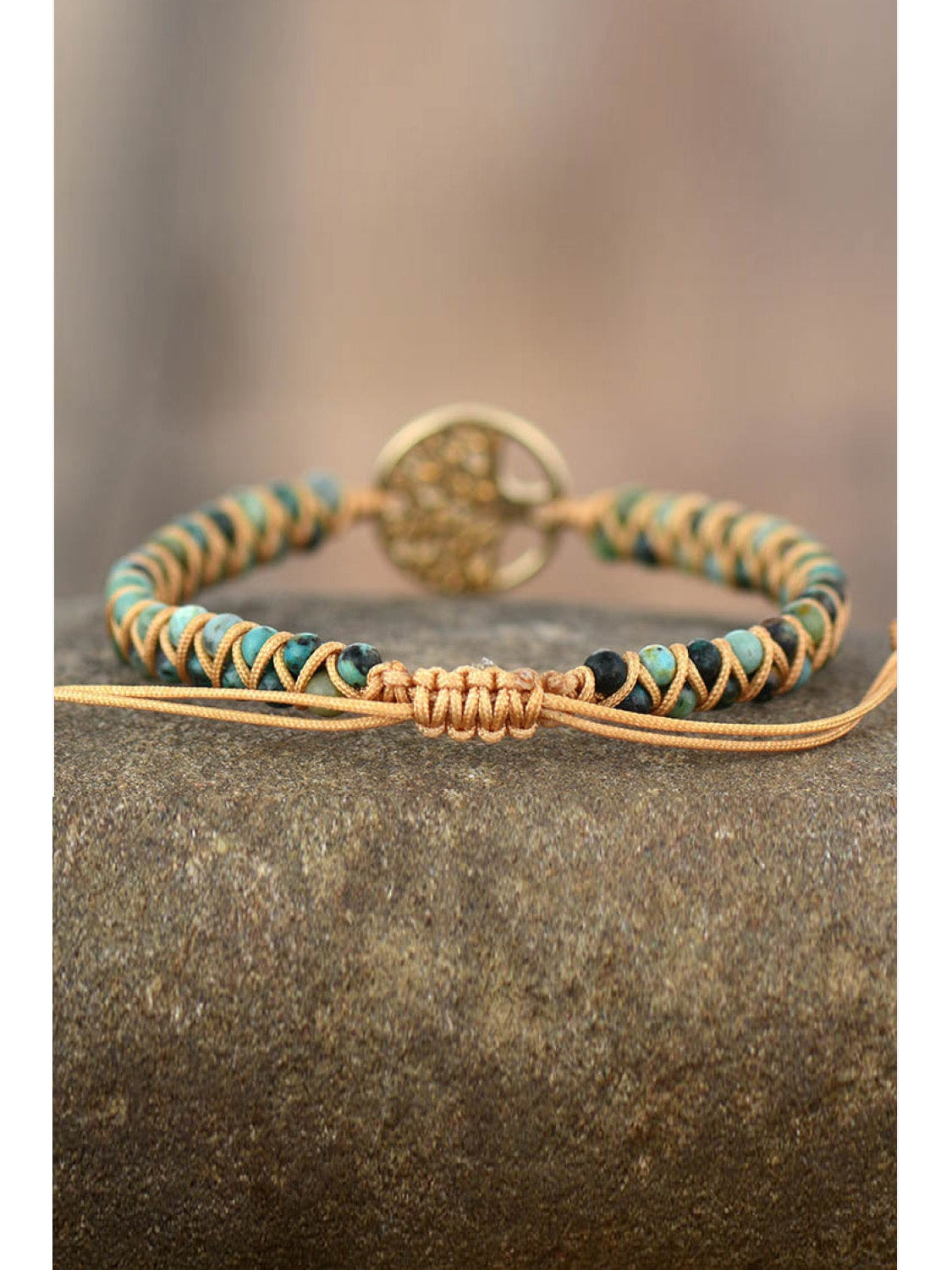 Handmade Tree Shape Beaded Copper Bracelet NicholesGifts