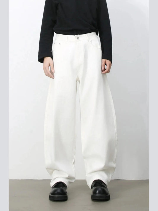 Men's High Rise Wide Leg Jeans Trendsi